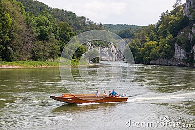 Donaudurchbruch in Bavaria Editorial Stock Photo