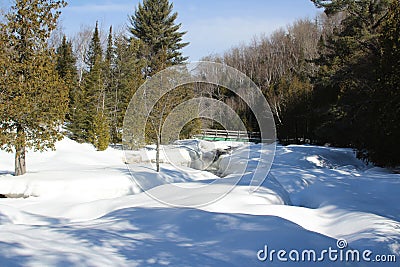 Doncaster river cascades Stock Photo