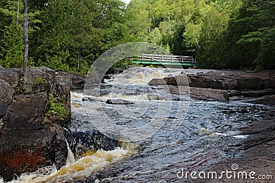 Doncaster river cascades Stock Photo