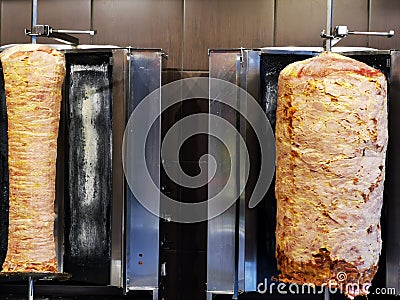 Doner kebab fast food meat Stock Photo