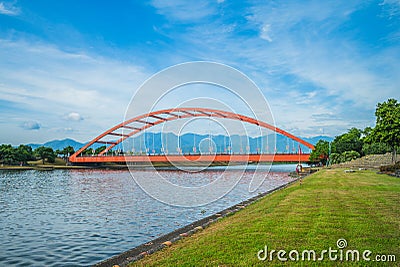 Dongshan River Water Park in Yilan, Taiwan Stock Photo