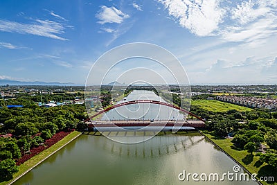 Dongshan River Water Park in Yilan, Taiwan Editorial Stock Photo