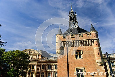 Donjon and the Capitole, Toulouse, France Stock Photo