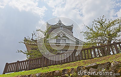 Donjon of Echizen Ohno castle in Ohno, Japan Stock Photo