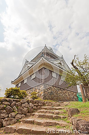 Donjon of Echizen Ohno castle in Ohno, Japan Stock Photo