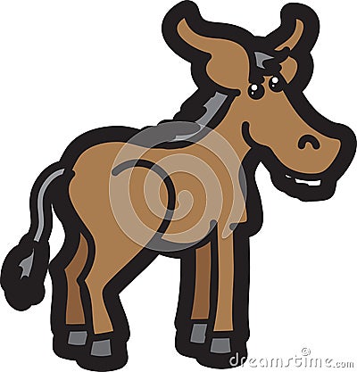 Donkey Vector Illustration