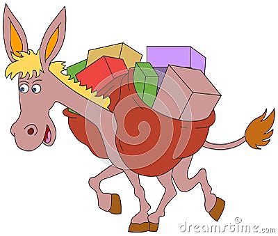 Donkey Vector Illustration