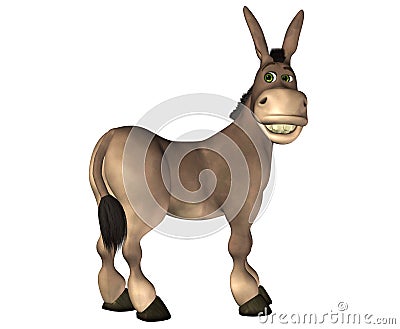 Donkey Cartoon Stock Photo