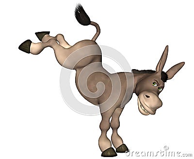 Donkey Cartoon Stock Photo