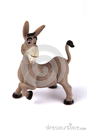 Donkey is a character from the movie series Shrek Editorial Stock Photo