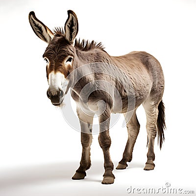 Photo of a donkey generated by artificial intelligence Stock Photo