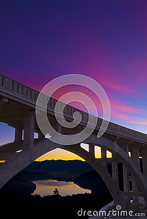 Donner Pass Bridge Stock Photo