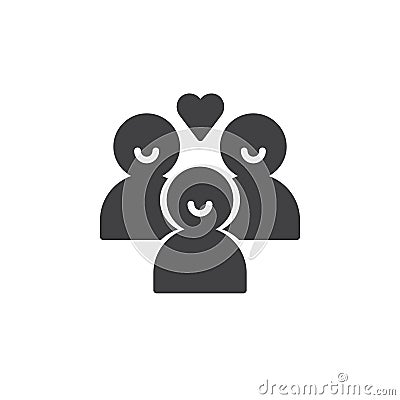 Donors people icon vector Vector Illustration