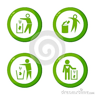 Dont litter icon Vector Illustration