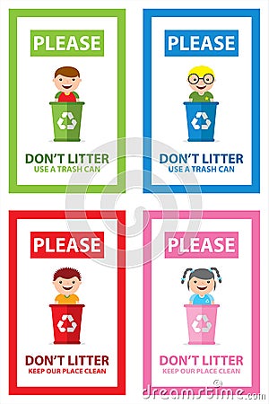 Dont litter icon Vector Illustration