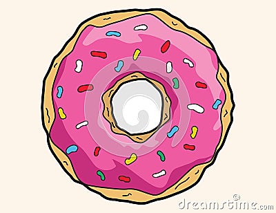 Donut Vector Illustration 01 Vector Illustration