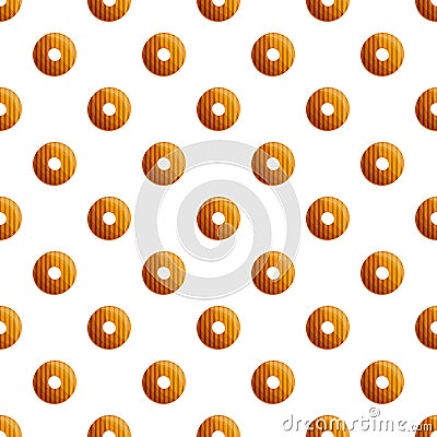Donut biscuit pattern seamless vector Vector Illustration