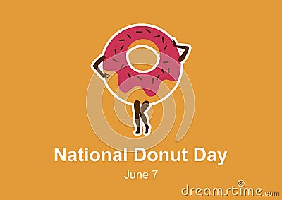 National Donut Day vector Vector Illustration