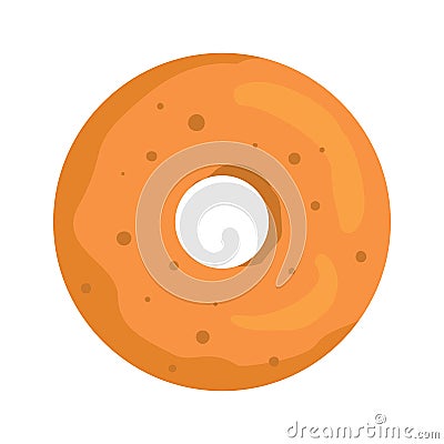 Donut colorful bakery product icon Vector Illustration