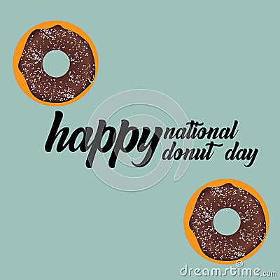 Donut National Day Illustration - Vector Vector Illustration