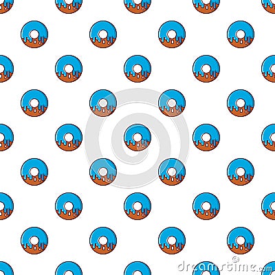 Donut pattern seamless Vector Illustration