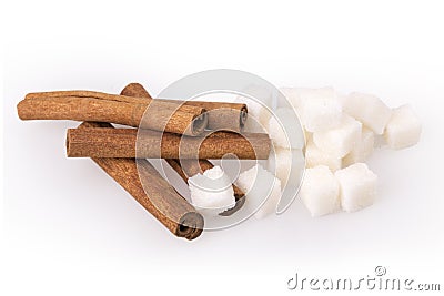 Donut, sugar, cinnamon Stock Photo