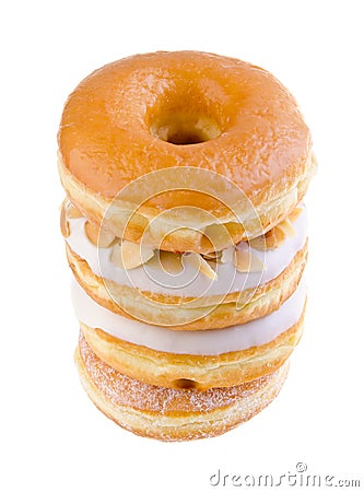 Donut, sweet donut with sugar Stock Photo