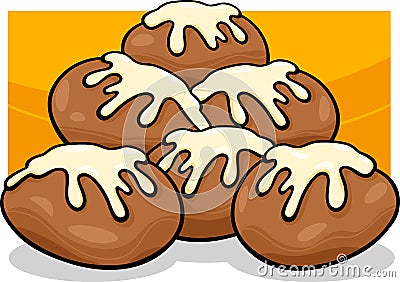 Donuts clip art cartoon illustration Stock Photo