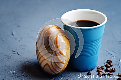 Donuts with coffee Stock Photo