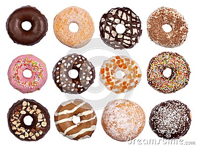 Donuts collection Stock Photo