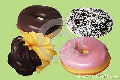 Donuts Vector Illustration