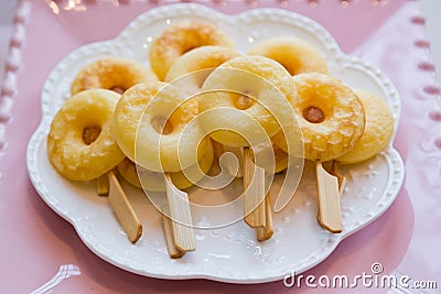 Donuts Sweet dessert beautifully Stock Photo