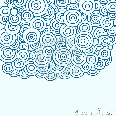 Doodle Henna Abstract Circles Vector Vector Illustration