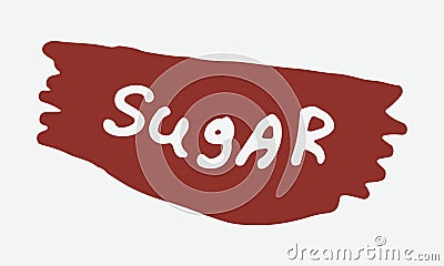 Doodle sugar illustration Vector Illustration