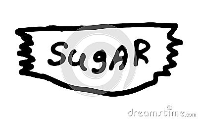 Doodle sugar illustration Vector Illustration