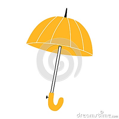 Doodle umbrella. Vector illustration. Autumn linear umbrella Vector Illustration