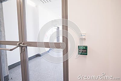 The door and the access control system Stock Photo