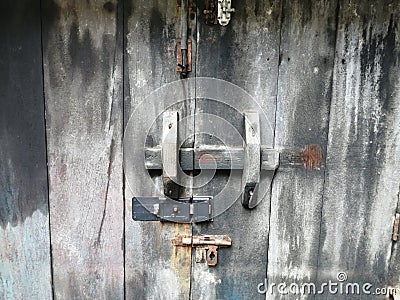 Door antique lock Stock Photo
