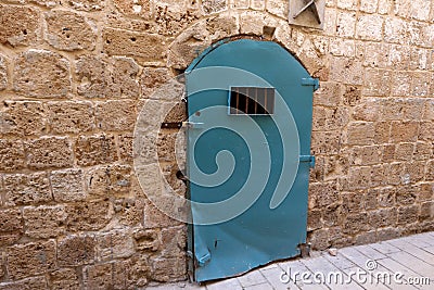 Door - aperture in the wall Stock Photo