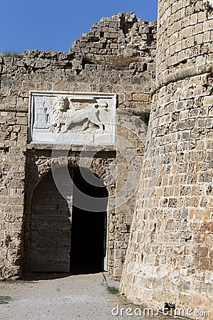 Door of castle Stock Photo