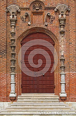 Door at church Stock Photo