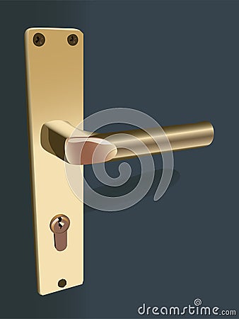 Door handle Vector Illustration