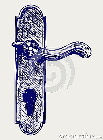 Door handle Vector Illustration