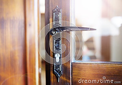 Door handle Stock Photo