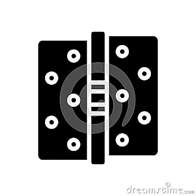 door hinges glyph icon illustration Cartoon Illustration