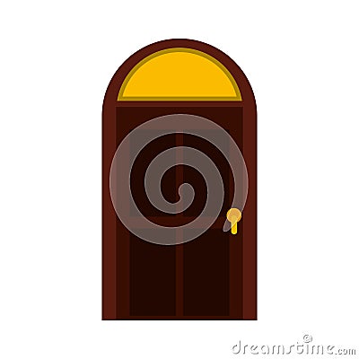 Door house style isolated icon Vector Illustration