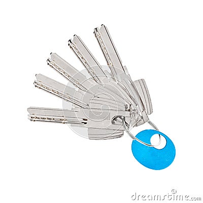 Door keys isolated Stock Photo