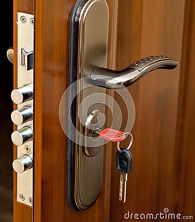 Door lock Stock Photo