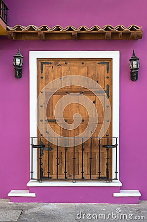 Door in Mexico Stock Photo