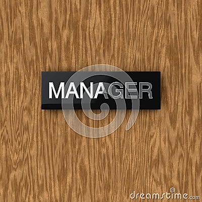 Door nameplate Cartoon Illustration